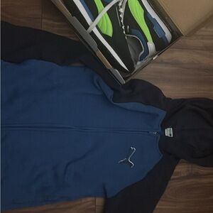 Shoe and zip up hoodie combo